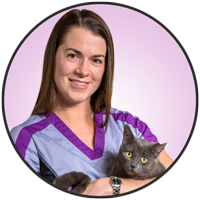 Carolyn Tschernow is one of the compasionate animal health technologists with the friendly staff at McLeod Vet Hospital.
