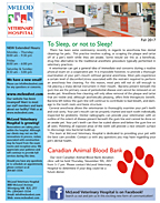 Mcleod Vet news letter Fall 2017